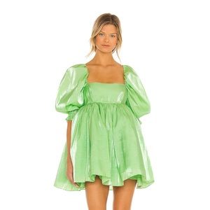 Selkie The Puff Dress in Avocado